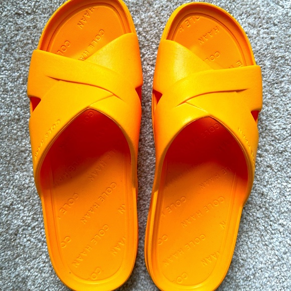 Cole Haan Pool Slides  - Orange - Picture 1 of 3